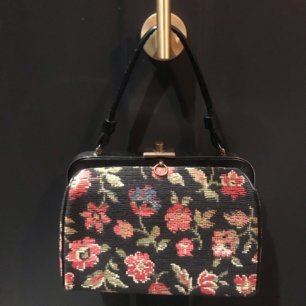Vintage Needlepoint Purse
